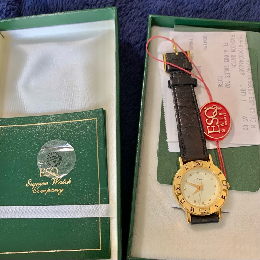 ESQ Esquire Watch Company brown styled watch -new